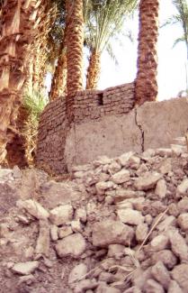 demolitions of old houses and walls beside Seti 1998 2